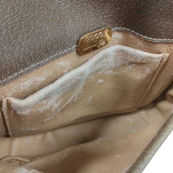 (L3) Authentic Gucci Crossbody Bag Brown PVC Luxury Vintage Designer Handbag - Picture 7 of 9